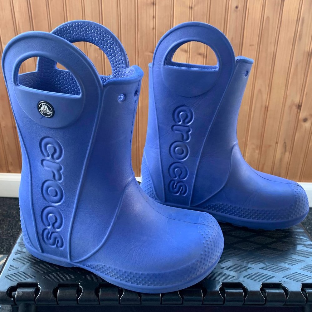 Crocs Handle It Rain Boots Kids Size 12